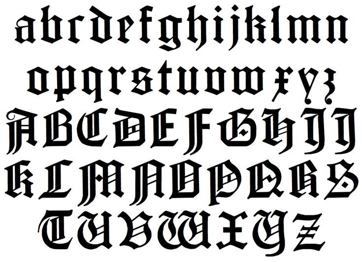 Старонемецкий Готический шрифт