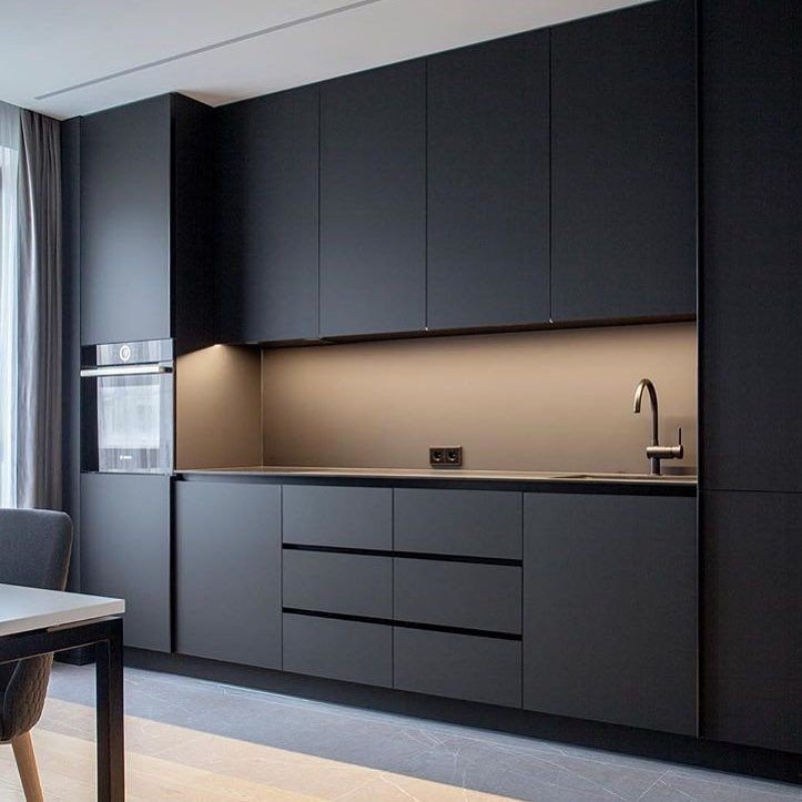 Черный графит Эггер кухни