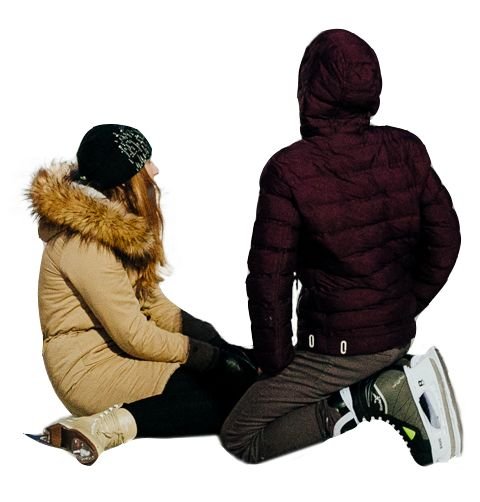 Люди зимой для фотошопа