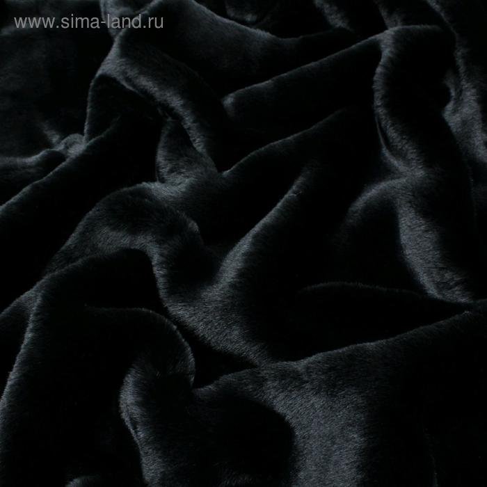 Мех мутон черный