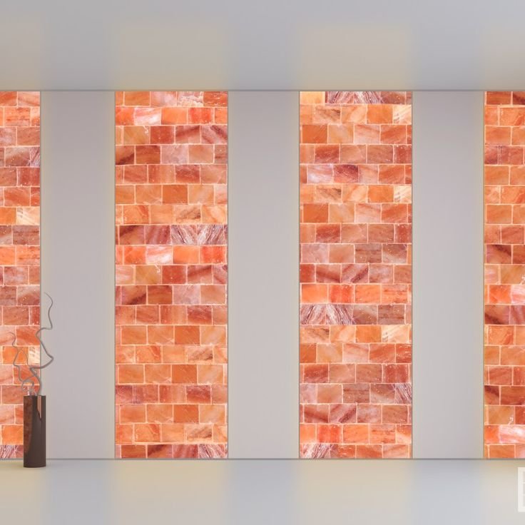 Стена из гималайской соли