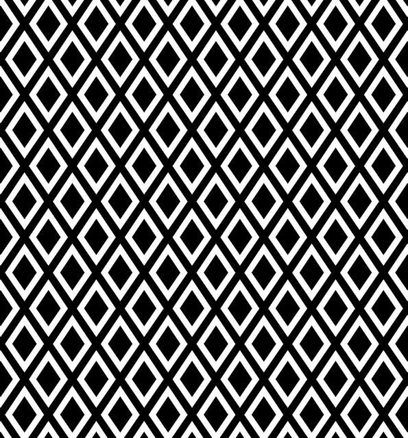 Черно белые ромбы