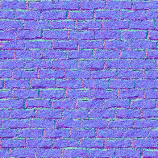 Normal Map кирпичная стена