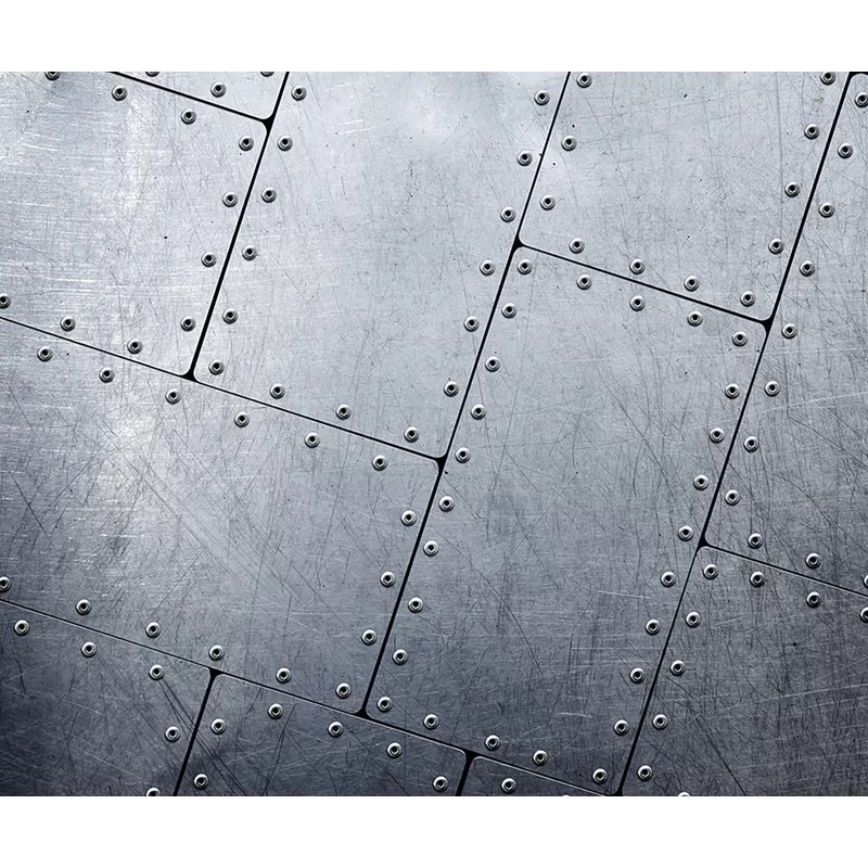 Металлический лист с заклепками