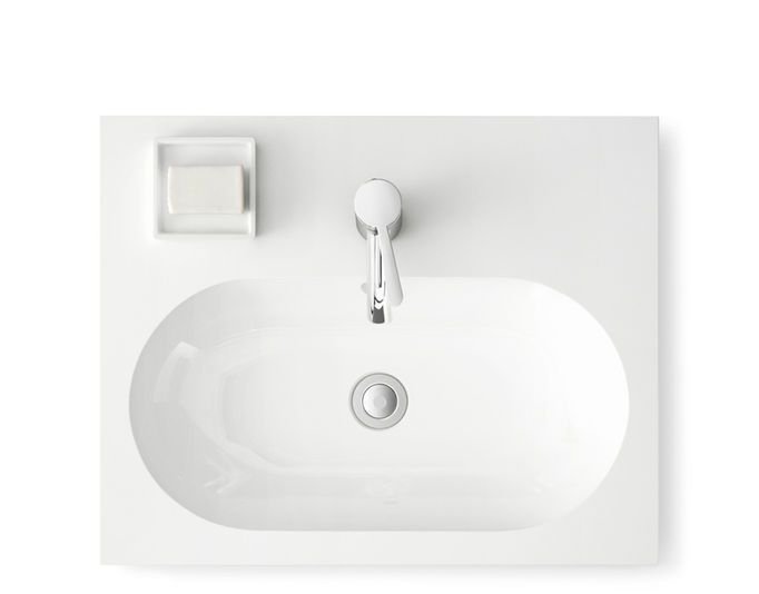 Раковина в ванной вид сверху