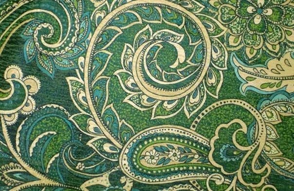 Ткань пейсли Восточный огурец