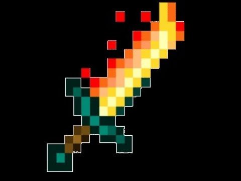 Огненный меч в МАЙНКРАФТЕ