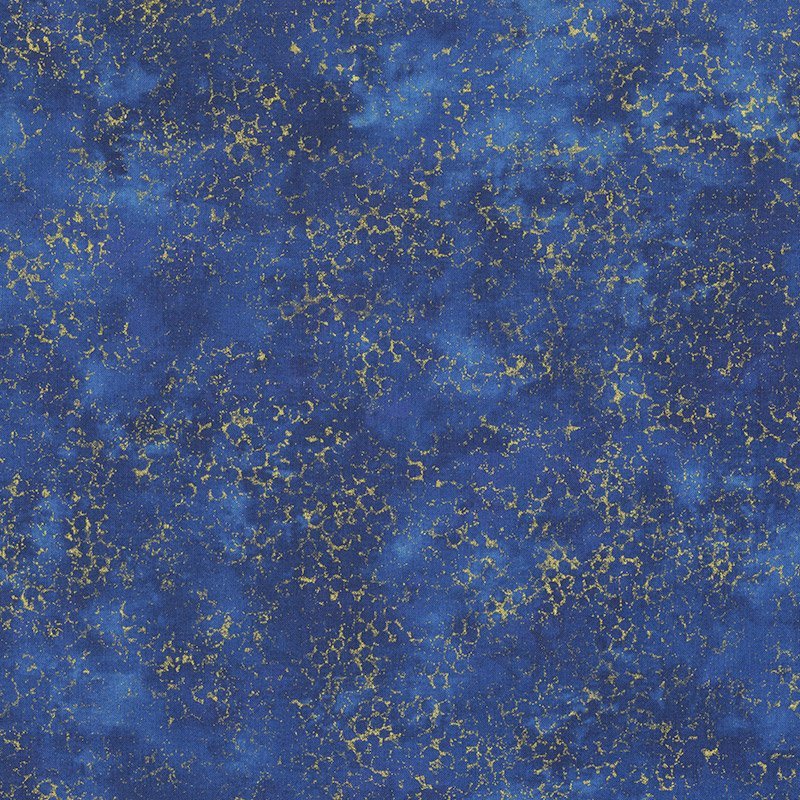 Декоративная штукатурка синяя с золотом