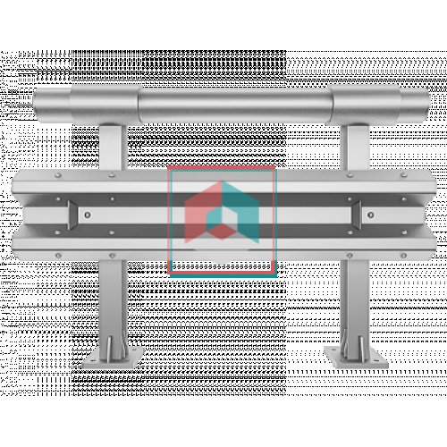 Мостовое ограждение барьерного типа