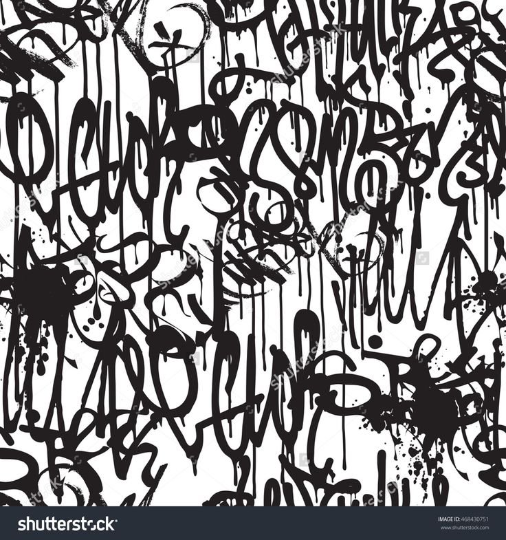 Граффити черно белое