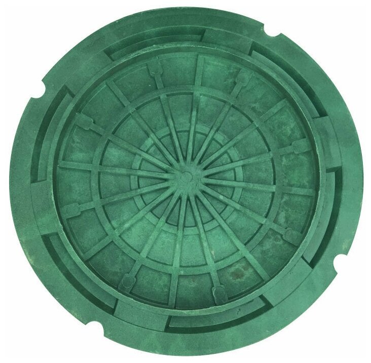 Люк канализационный композит зеленый лм (а15)