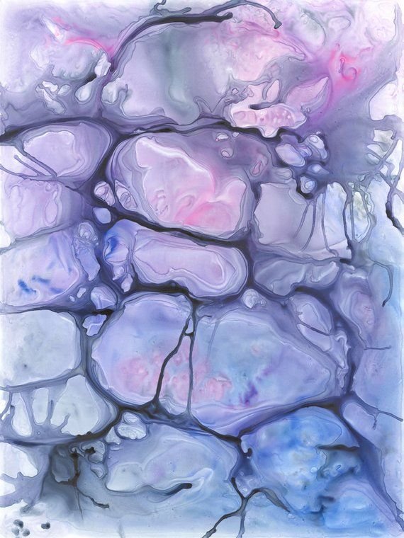 Акварель абстракция