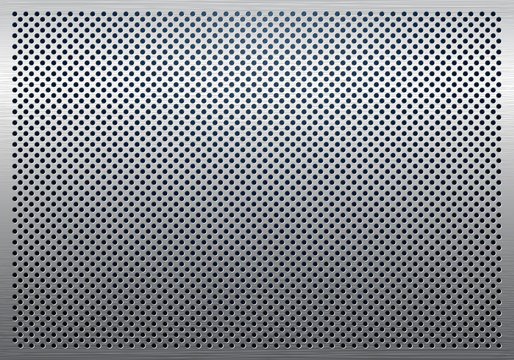 Металлический фон с отверстиями