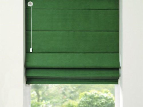 Римская штора 160х190 изумруд