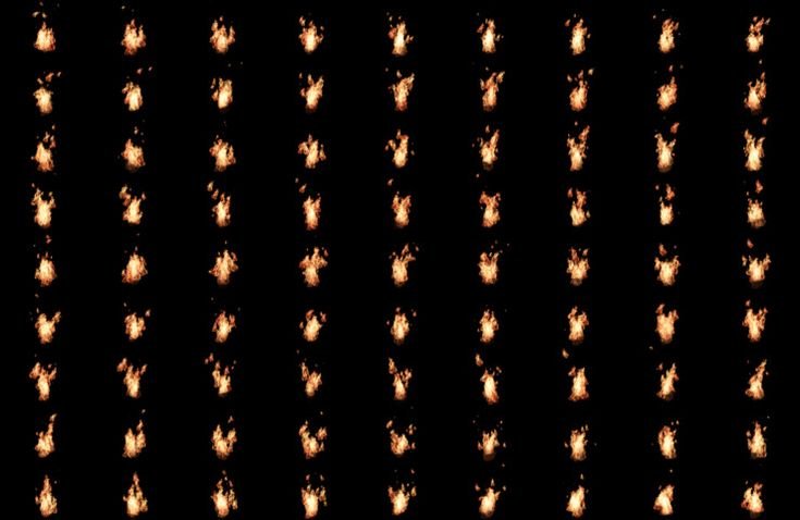 Огонь Sprite Sheet