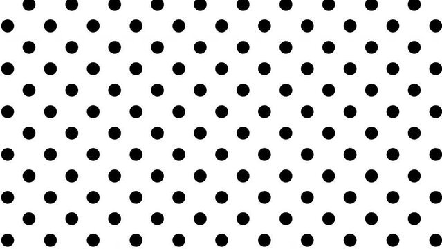 Белый фон в черный горошек