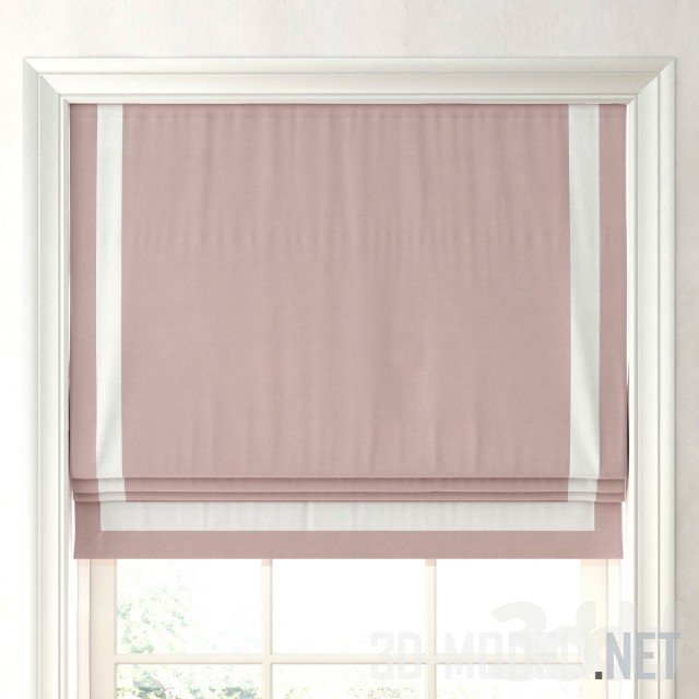 Римские шторы пудровые