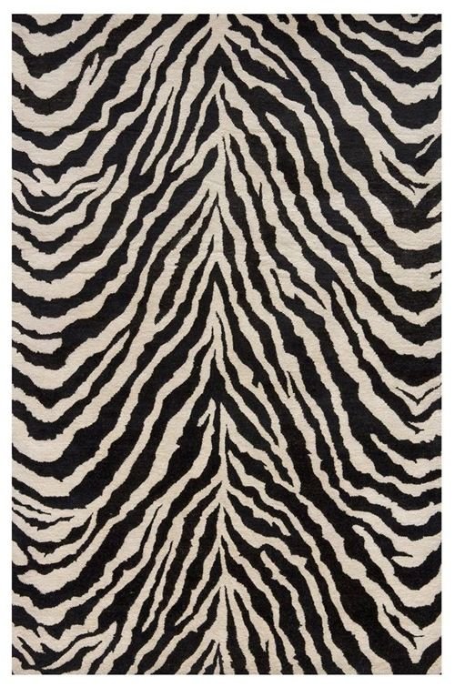 Ковер с принтом зебры
