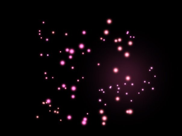 Много светящихся точек