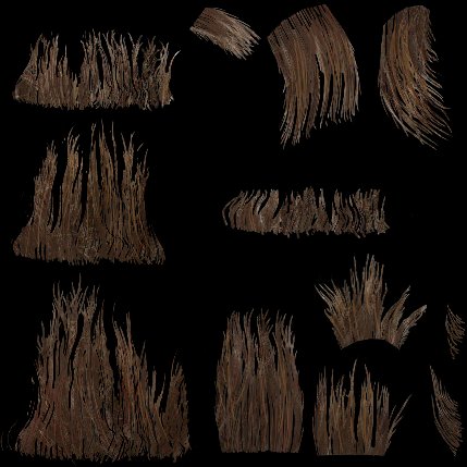 Текстура волос бороды