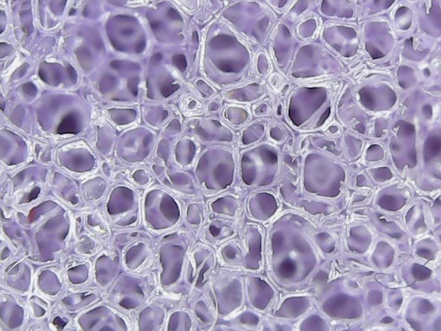 Пластмасса под микроскопом