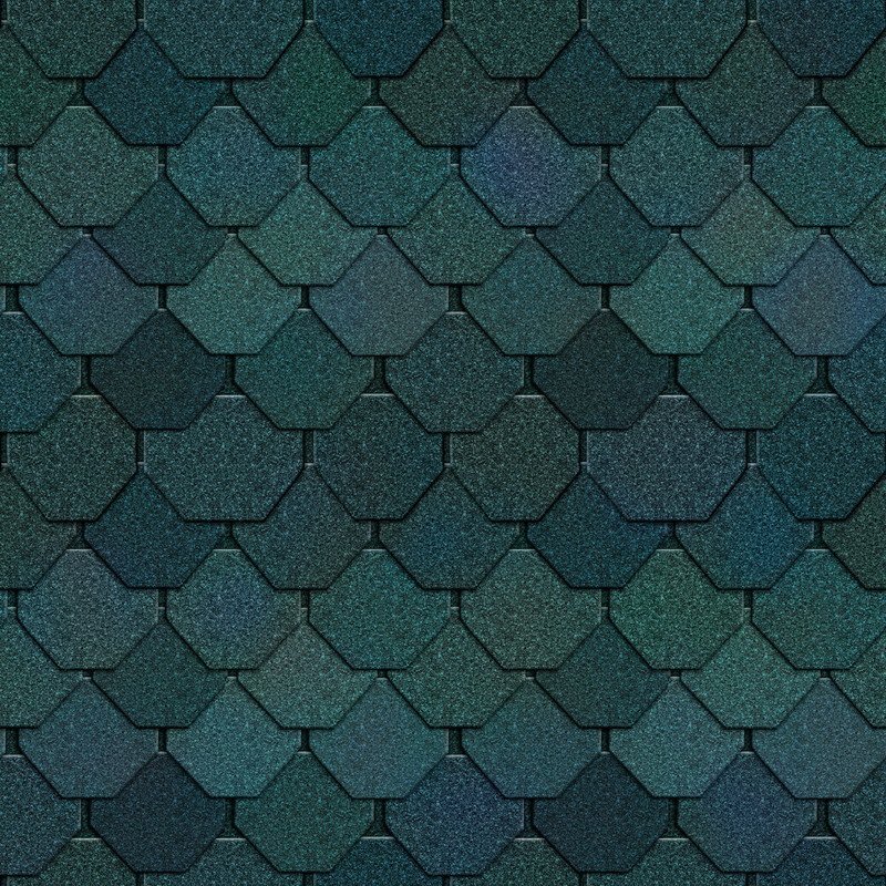 Мягкая кровля зеленого цвета