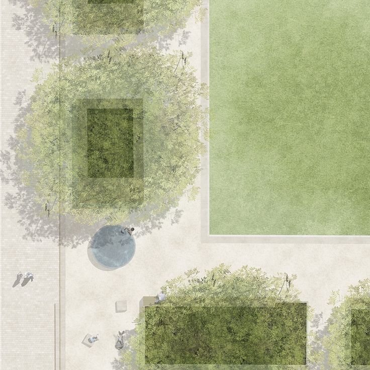 Бесшовная текстура травы для генплана