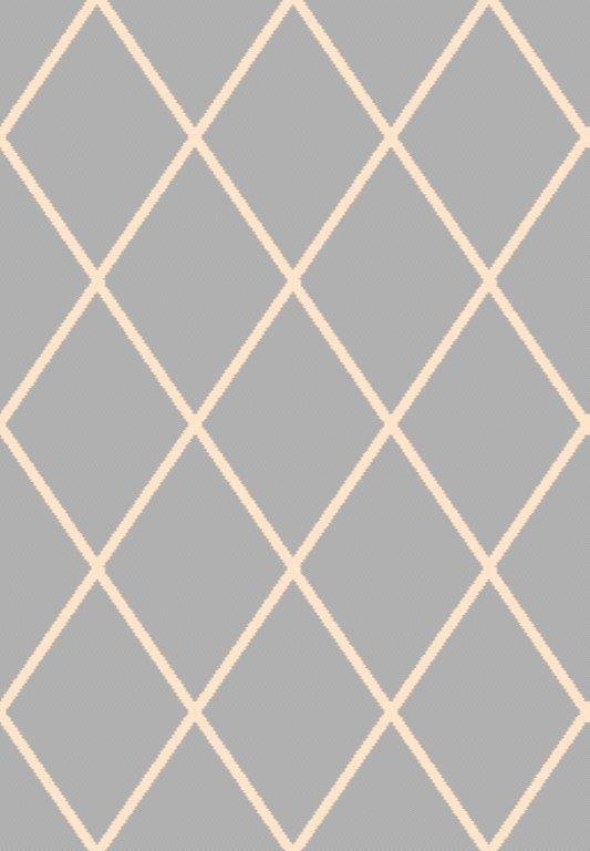 Ковер серый ромбы