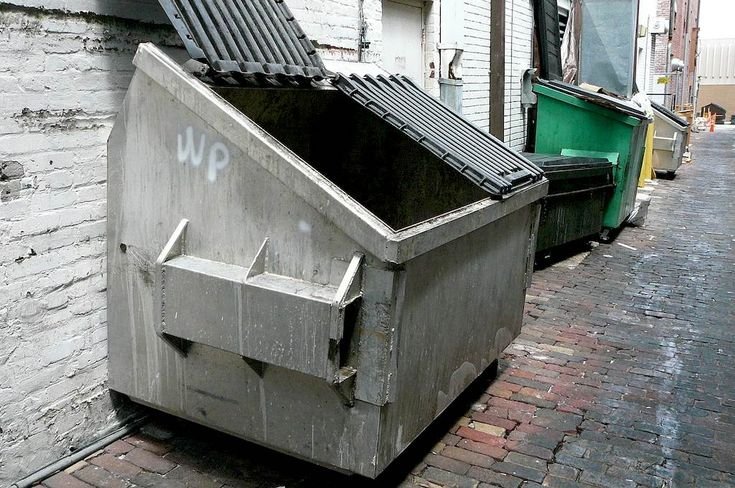 Огромный мусорный бак