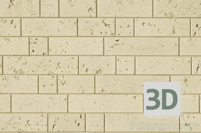 Травертин фасад 3д кирпич Узбекистан