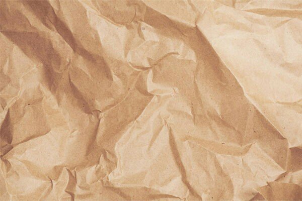 Мятая крафтовая бумага