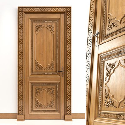 Двери резные деревянные