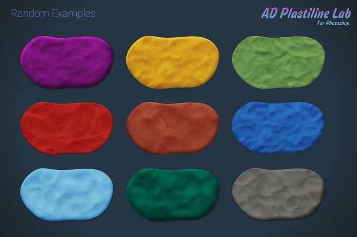 Фактуры на пластилине