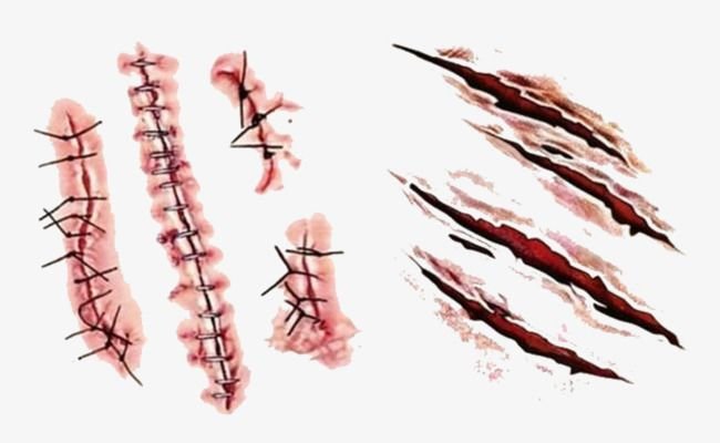 Шрамы для рисования без фона