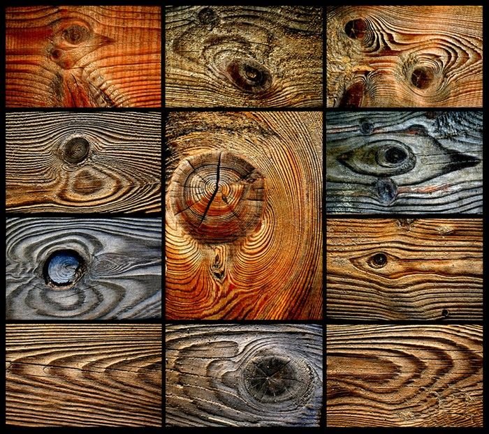 Разные текстуры дерева