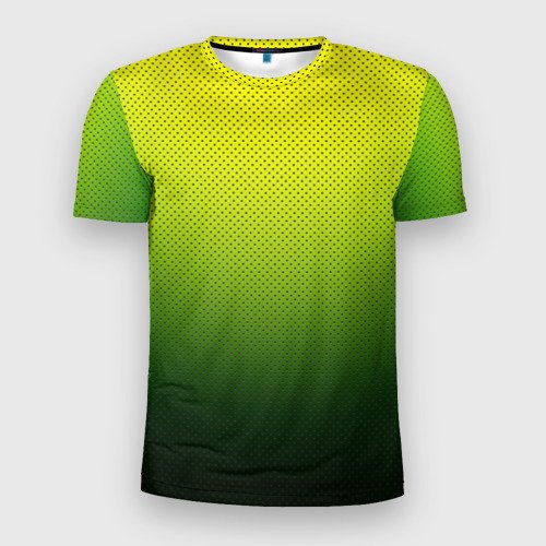 Зелёная футболка мужская спортивная
