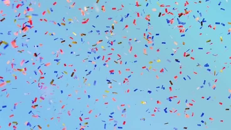 День рождения конфетти