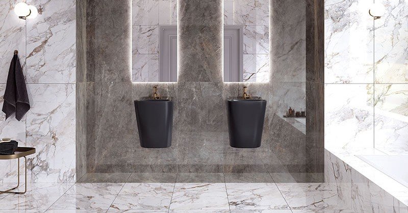 Керамогранит Vitra Marble-x Бреча Капрайа белый