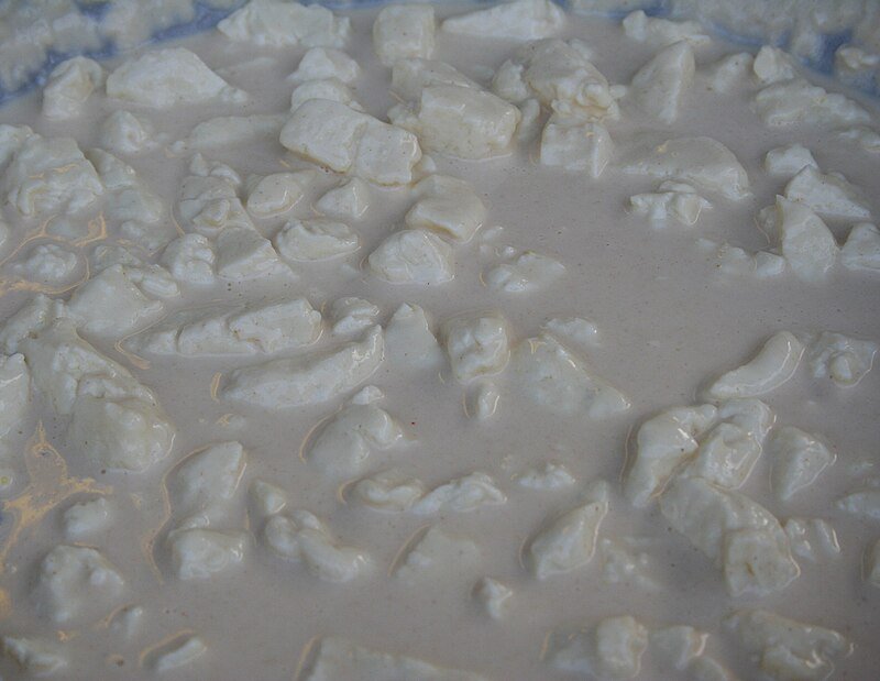 Творог текстура