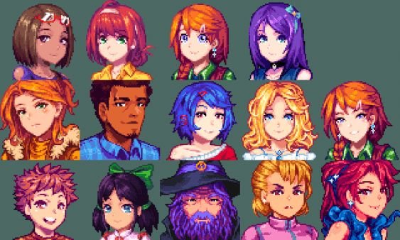 Кэролайн Stardew Valley арт