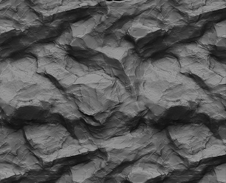 Displacement Map Terrain горы