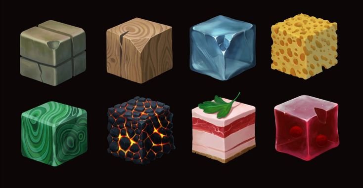 Текстурные кубики