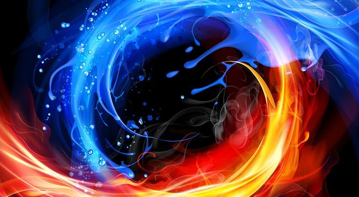 Огненный фон