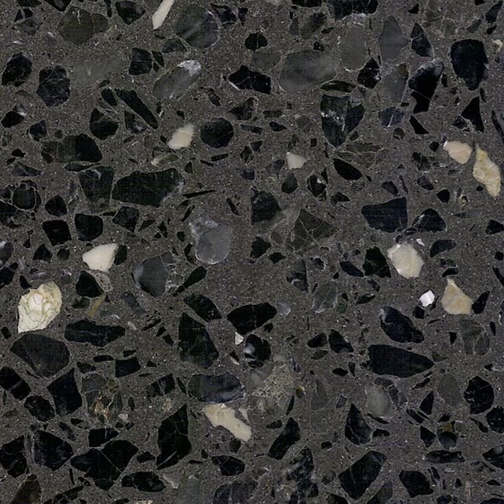 Плитка терраццо черная