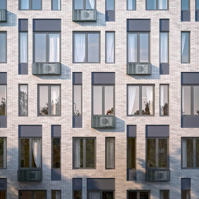 Фасады высотных домов