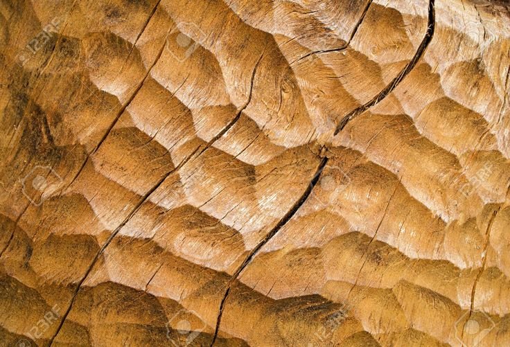 Фактура насечками дерево