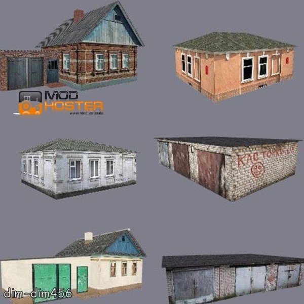 Деревенский дом 3д модель