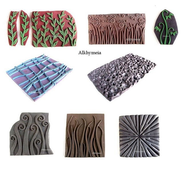 Фактура шерсти на полимерной глине