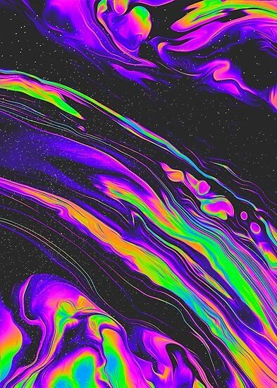 Цветные разводы