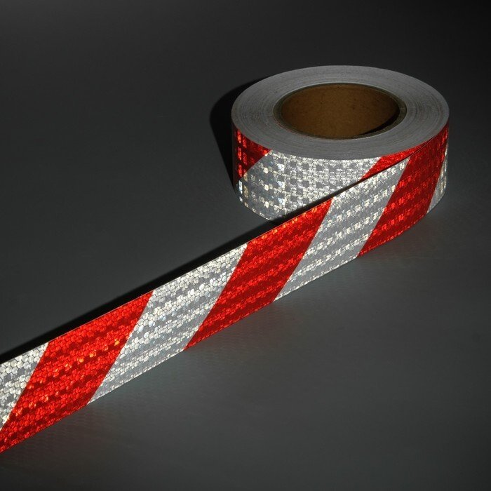 Лента светоотражающая белая 50мм